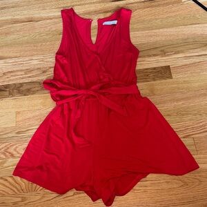 Abercrombie & Fitch Vibrant Red Women’s Romper